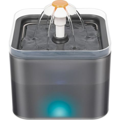 Fontaine à Eau pour Chat Chien avec LED, Distributeur Eau Automatique Ultra Silencieuse Capacité 2L (1/5)