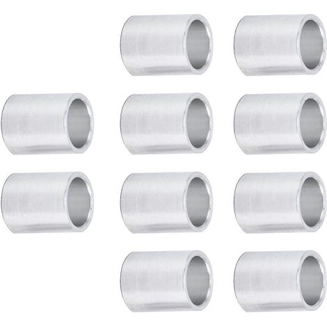 Entretoises rondes en alliage d'aluminium non filetées, 10 pièces, diamètre extérieur 10 mm ou 12 mm (1/5)