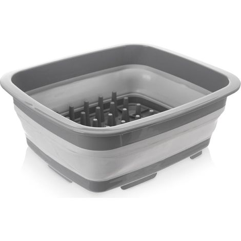 Egouttoir a vaisselle pliable avec plateau et evier amovibles (1/5)