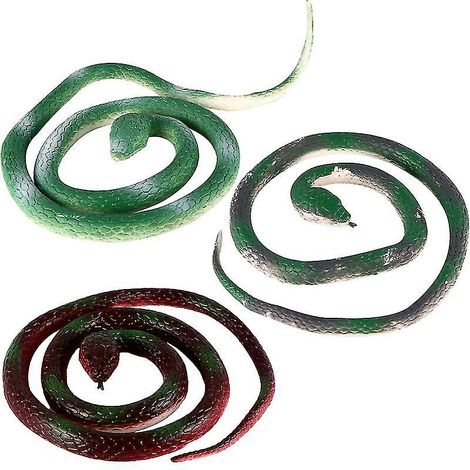 Lot de 3 serpents en caoutchouc (1/3)