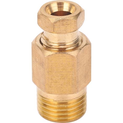 Raccord tuyau huile laiton raccord droit adaptateur tube pour conduit nylon cuivre aluminium PD418 (1/5)