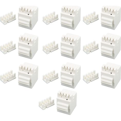 10 jeux de modules téléphoniques RJ11 faciles à utiliser, prises sans outil antirouille pour communication (1/5)