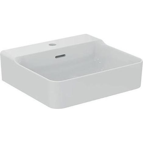 IS Waschtisch Conca 1 Hl. m.Ül. 500x450x165mm geschliffen Weiß m.IP (1/5)