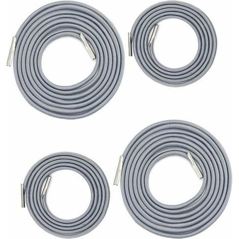 Cuerdas elásticas para sillones reclinables - paquete de 4 - 2 x 2,2 m, 2 x 1,4 m - gris oscuro (1/3)