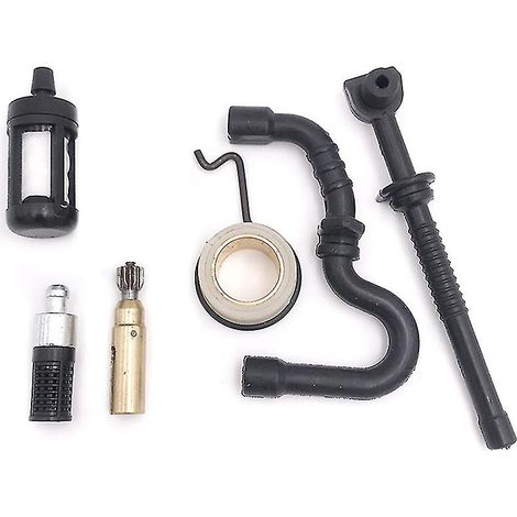 Kit de pompe à huile, vis sans fin, filtre à huile et tuyau pour tronçonneuse Stihl MS 180 170 018 017 (1/5)