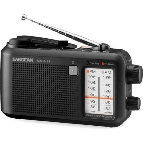 SANGEAN MMR-77 FCC MATT BLACK / RADIO PORTÁTIL