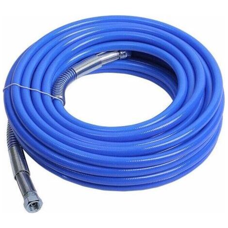 Tuyau de pulvérisation sans air 15 m x 1/4 po – Polyéthylène flexible pour pulvérisateur peinture – Compatible systèmes HEA (1/3)