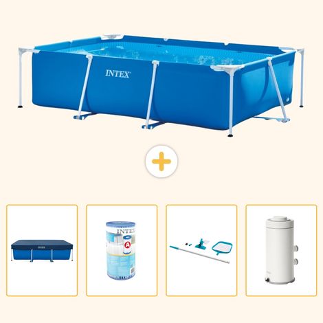 Intex Piscine Tubulaire Rectangulaire - 300x200x75 cm - 5-pièces S130 (1/5)
