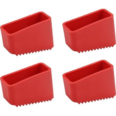 4 Stück Gummifüße für Leitern, Leiterendkappen 50x20mm, Leiterfüße, universelle Ersatz-Gummifüße für Klappleitern für Heimwerker
