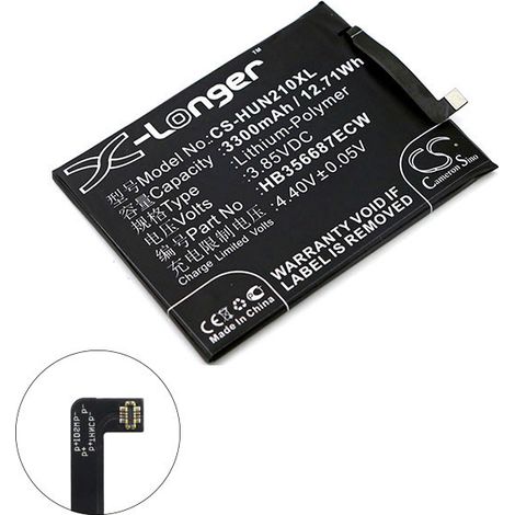 NX - Batterie téléphone, smartphone, GSM pour Huawei 3.85V 3300mAh - HB356687ECW