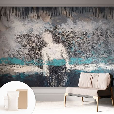 Papier peint intissé avec imprimé installation simple qualité excellente sans désordre - Colle incluse gratuite Monde mystérieux 312x219 cm (1/5)