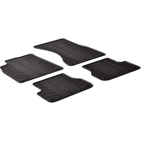 Set tappeti su misura in gomma - compatibile per  Audi A6 4p (04/1106/18) -  Audi A6 Allroad (03/1208/19) -  Audi A6 Avant (09/1107/18) -  Audi A7 Sportback (10/1003/18)