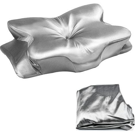 Taie d'oreiller Cervicale, Housse de Coussin en Satin pour Coussin (1/5)