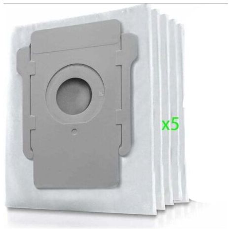 Sac à poussière Irobot Roomba i7, sac à poussière de remplacement 5 pièces pour aspirateur iRobot Roomba i7 i7+ / i7 Plus E5 E6 E7 S9 S9+ (accessoires non d'origine) (1/4)