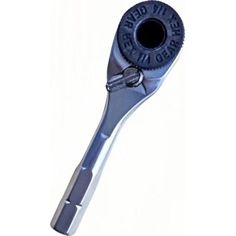 Clé à cliquet double sens pour embouts 6.35mm, outil multifonction de poche pour vissage rapide et réparation précise en espace restreint (1/5)