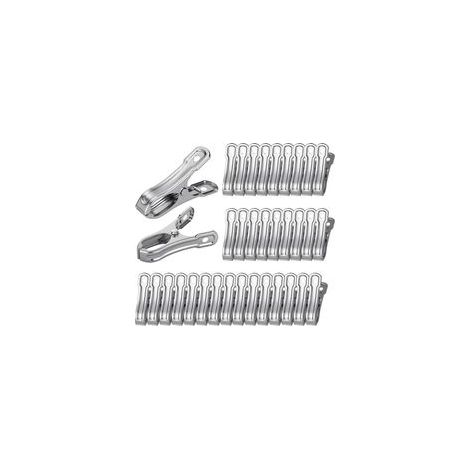 35pcs Clips de Film, Pinces de Jardin en Acier Inoxydable pour Serre, Clips de Fixation Solide aux Intempéries Arceaux de Jardin pour Tissu d'Ombrage, Couverture Végétale Serre