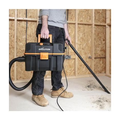 Evolution – Aspirateur professionnel 15L pour déchets secs et humides – Démarrage automatique – Aspiration 42,5 L/s – Souffleur intégré (1/7)