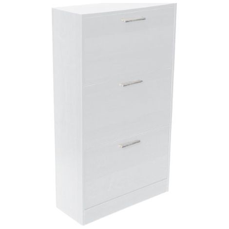 Armadio scarpiera con 3 ripiani a ribalta, alta 110 cm. (1/3)