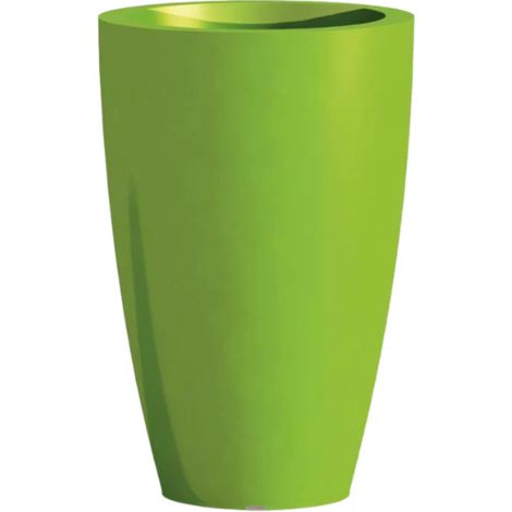 Vaso arredo interno ed esterno prisma round Grigio 50 cm (1/5)