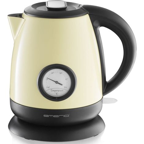 EMERIO BOUILLOIRE 1,0 L  1200 W  INDICATEUR DE NIVEAU D'EAU  PROTECTION CONTRE LE FONCTIONNEMENT À SEC  ARRÊT AUTOMATIQUE 