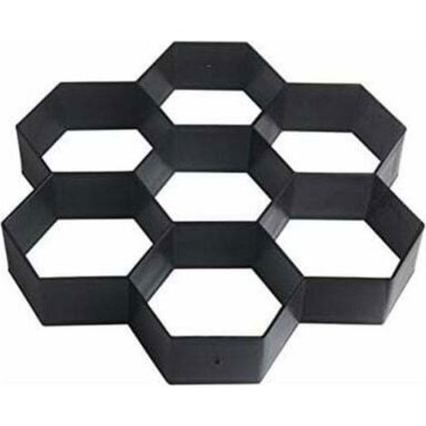 Moule À Pavé - 29 X 29 Cm - En Plastique Haute Résistance - Pour Allée Terrasse Patio Jardin - 1 Pièce (1/4)