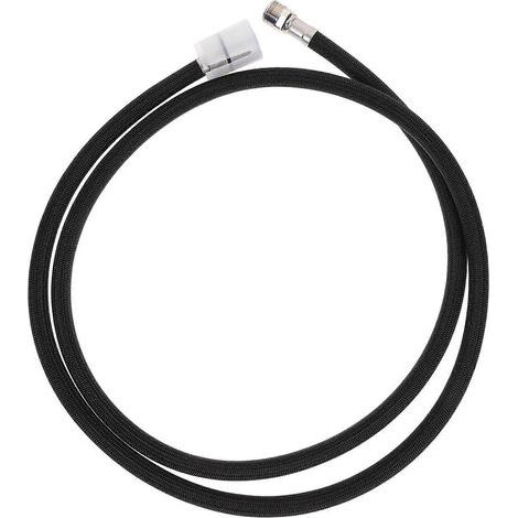Tuyau d'eau en nylon de 1,5 mètre de long avec tire-bouchon et robinet extractible.-150X2.4cm-Black (1/4)