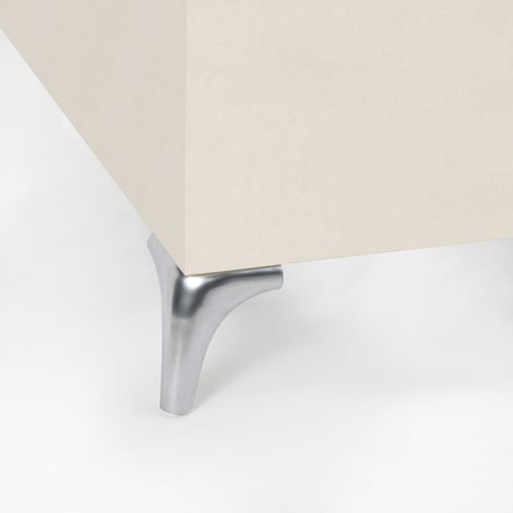 Gamba per mobile Olympia, altezza 120 mm, cromata. (1/4)