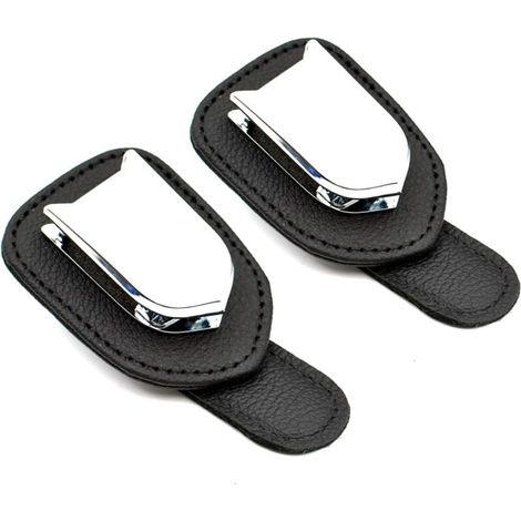 Lot de 2 supports créatifs pour pare-soleil de voiture pour lunettes de soleil avec clips pour lunettes de soleil (1/4)