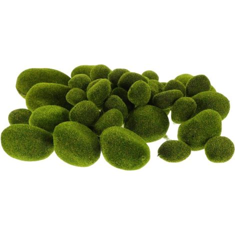 43 elementos decorativos en musgo artificial y piedra musgosa para accesorios de bonsái y fotografía.
