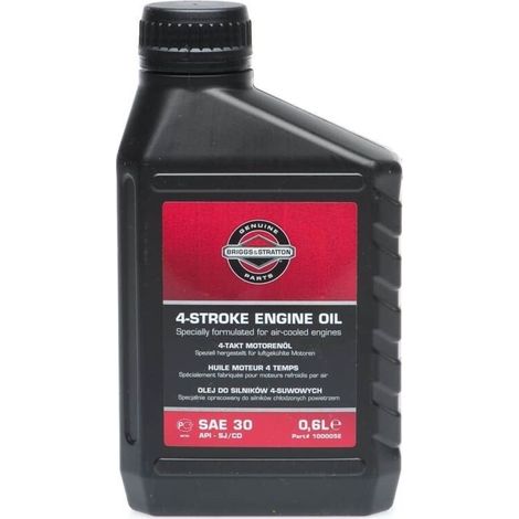 Huile Moteur 4 Temps - SAE 30 - API SJ CD - Pour Tondeuses Souffleuses Groupes Électrogènes - 0,6 L (1/4)