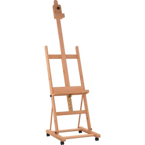 Staffelei 55x53,5x178 cm Massivholz Buche vidaXL