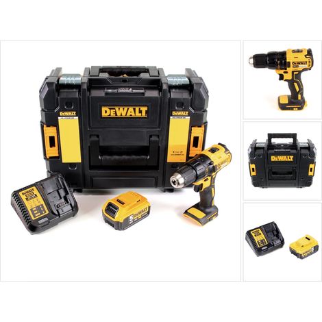DeWalt DCD 777 P1 Akku Bohrschrauber 18V 65Nm Brushless + 1x Akku 5,0Ah + Ladegerät + TSTAK (1/5)