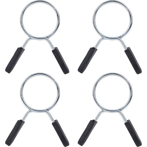 4 Pièces Collier à Ressort pour Haltères, Serrure de Sécurité pour Barre d'Entraînement et Musculation, Diamètre Intérieur 50mm (1/5)