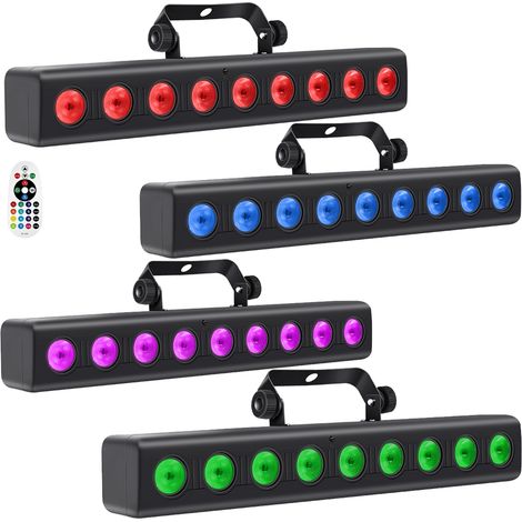 Bande lumineuse décorative LIGHT4ME Deco BAR 8 RGBW, projecteur mural LED 9x4W avec télécommande sans fil (1/5)