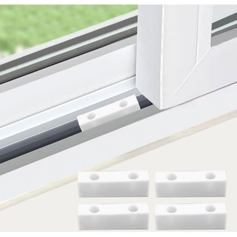 10 Fenstersicherungen für vertikale und horizontale Fenster mit 20 Schrauben, für Schulen, Büros und Wohnhäuser, Fensterbegrenzer, die für verschiedene effektive Sicherheitsmaßnahmen geeignet sind. (1/4)