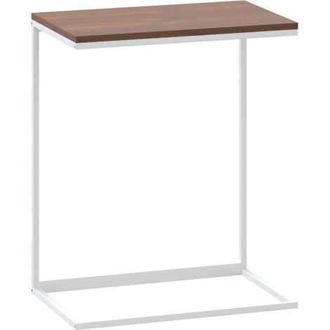 Table d'appoint,Bout de canapé,Table Basse Blanc 55x35x66 cm Bois d'ingénierie106338 (1/5)