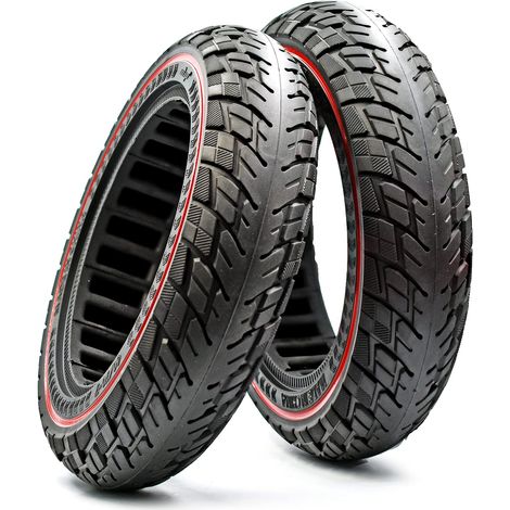 Pneu solide 10 pouces pour Trottinette Électrique Xiaomi Pro 4 pneus en caoutchouc 60/70-7.0 (lot de 2) (1/5)