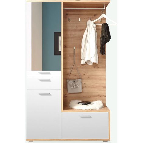 Caravate Legno laminato - Quercia Artisan / Bianco (1/5)
