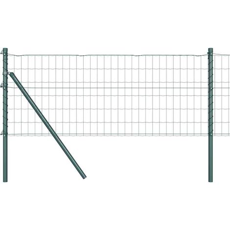 Maison Exclusive - Ground Fix Geschweißter Drahtzaun 25 x 0,6 m (