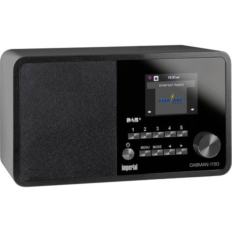 Imperial DABMAN i150 Radio Internet da tavolo Internet, DAB+, FM USB, WLAN, LAN, Internetradio Nero (1/3)