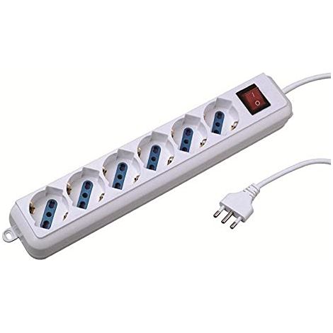 multiprise électrique 6 Places avec Interrupteur Marche/arrêt (1/4)