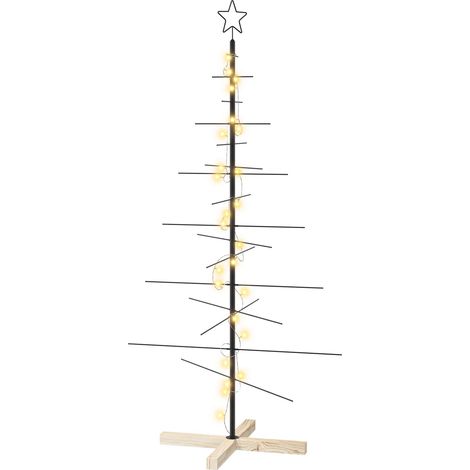 Metall-Weihnachtsbaum mit Ständer KUOPIO 150 cm Warmes Weiß vidaXL (1/5)