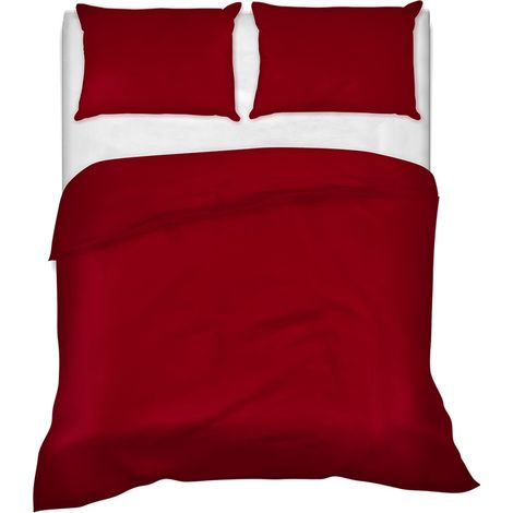 Lenzuolo letto sopra a casa vostra ,3 misure 100% puro cotone Made in Italy tinta unita Bordeaux - 1 Piazza