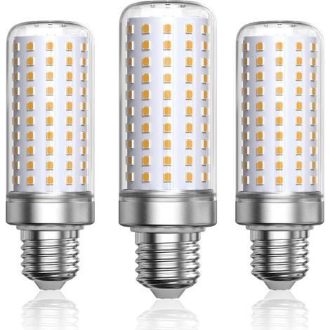 Ampoule LED E27 Blanc Chaud 3000K, 1800LM, Équivaut à Ampoule Halogène 200W Lampe,Ampoules Maïs Lampe Led E27 pour salon, lustre, porche (Non dimmable,Lot de 3) (1/4)