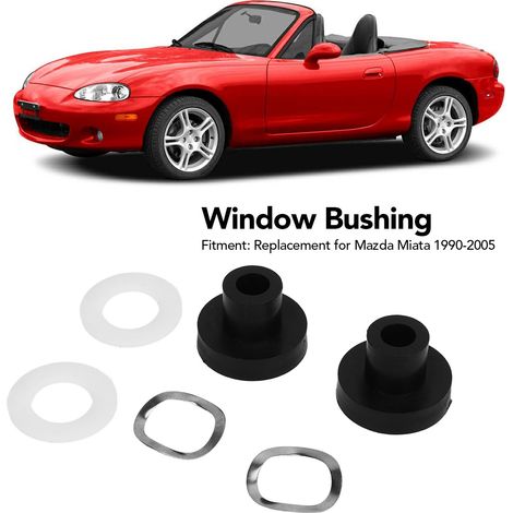 Dérlin 909925 Kratzfeste Fensterbuchse für Mazda Miata 1990-2005 (1/5)