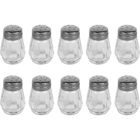 HONORNIC - Lot de 10 mini-salissières, flacons à condiments, flacons à poivre, récipients pour assaisonnements barbecue (1/2)