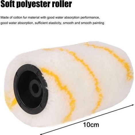 Kit Rouleau Peinture Mur, Brosse À Rouleau de Peinture Manuelle 10cm6cm Outil de Séparation Des Couleurs de Peinture Au Rouleau Avec 2 Rouleaux, pour La Rénovation Plafond Mural de Chambre À Maison (1/5)