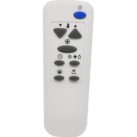 1 Télécommande,Compatible climatiseur mobile,Fonctionne avec 2 piles AAA,Remplacement universel,Sans appairage (1/4)