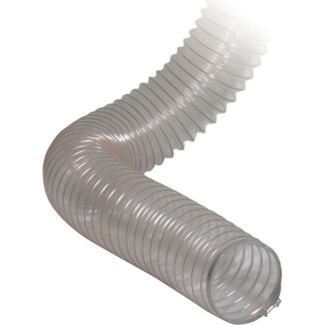 Tuyau transparent en spirale PU - 125MM - 5M Holzkraft 125MM5M