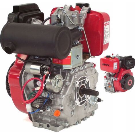 Dieselmotor Motor Standmotor E-Start 498cc 12PS Diesel Motor Welle konisch 06286